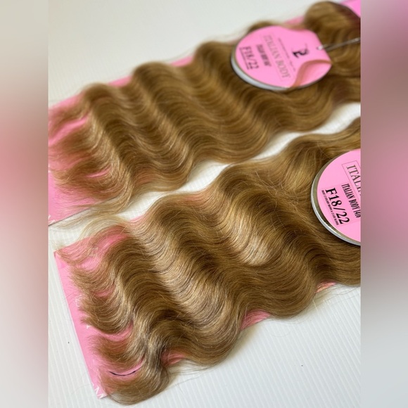 HARLEM 125 Italian Body  
medium Honey blonde F18/22, 100% Human hair 14”/16” - Picture 6 of 7